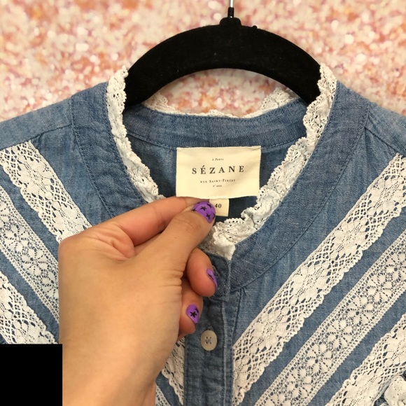 🦄SOLD🦄 NWOT Sezane | Laure Shirt - Picture 7 of 16